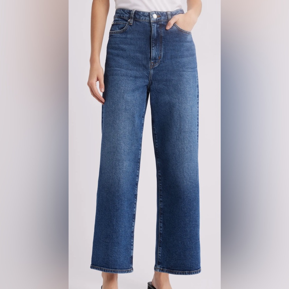 The Wide High Waist Ankle Wide Leg Jeans
FRAME